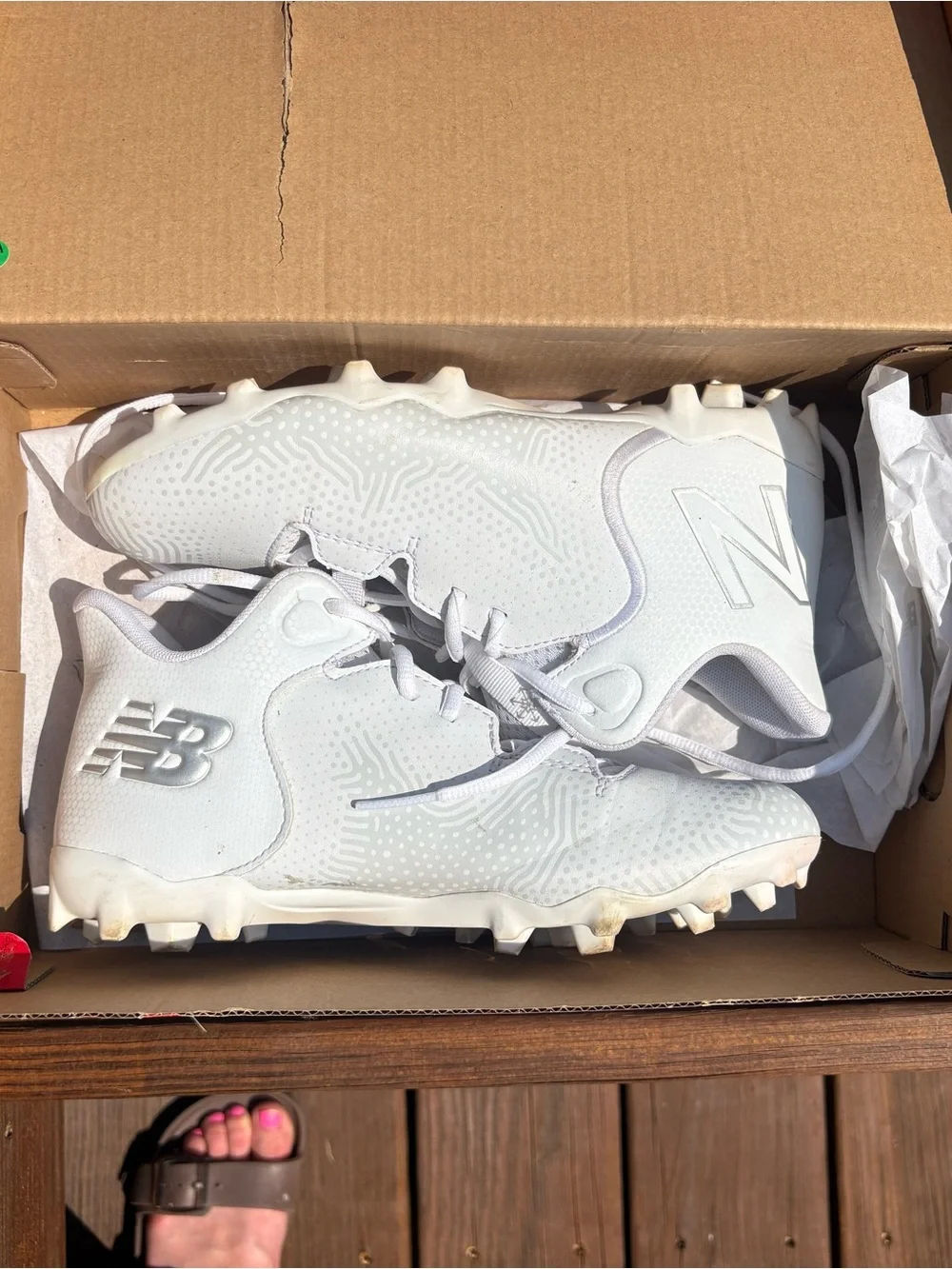 New Balance all white
